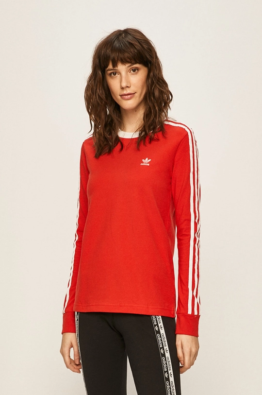 červená adidas Originals - Tričko s dlhým rukávom FM3294 Dámsky