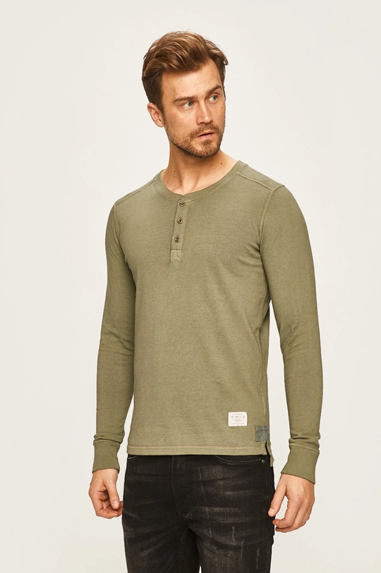 Pepe Jeans - Longsleeve Bancroft uni verde PM506934