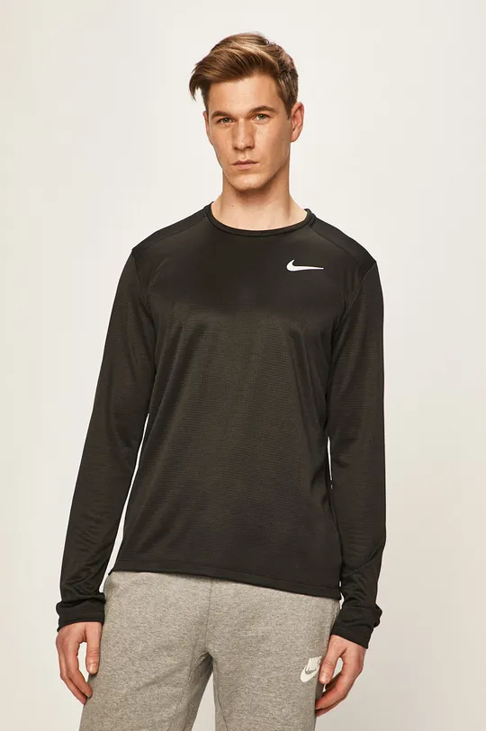 čierna Nike - Pánske tričko s dlhým rukávom Pánsky