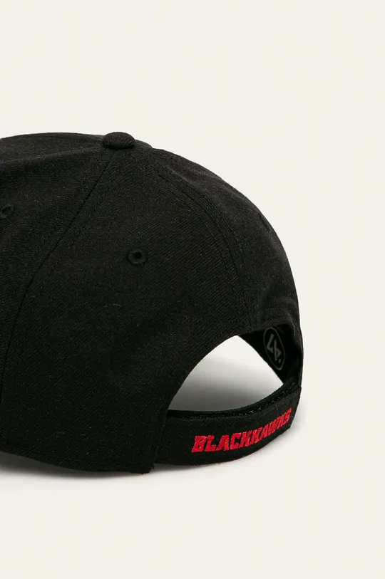 47 brand - Καπέλο NHL Chicago Blackhawks μαύρο