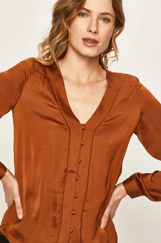 brązowy Vero Moda - Koszula