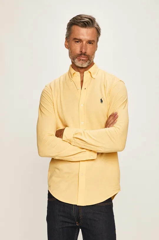 κίτρινο Polo Ralph Lauren - Πουκάμισο Ανδρικά