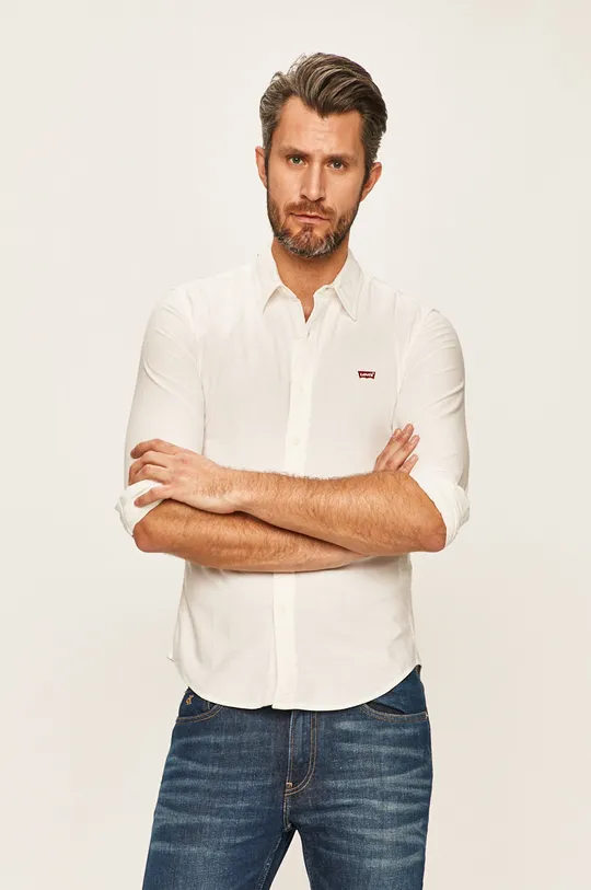 alb Levi's cămașă De bărbați