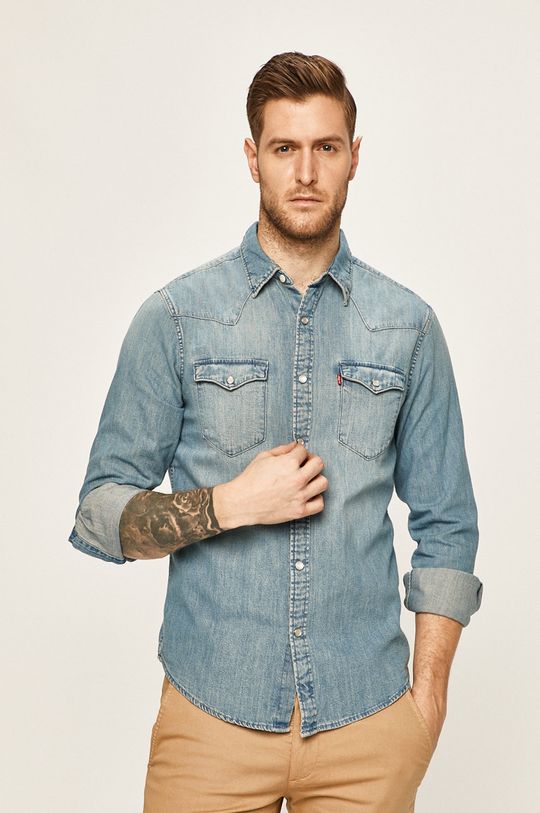 niebieski Levi's - Koszula jeansowa Męski