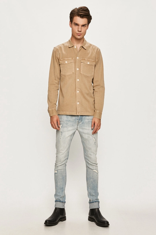 AllSaints - Koszula SPOTTER LS SHIRT 100 % Bawełna