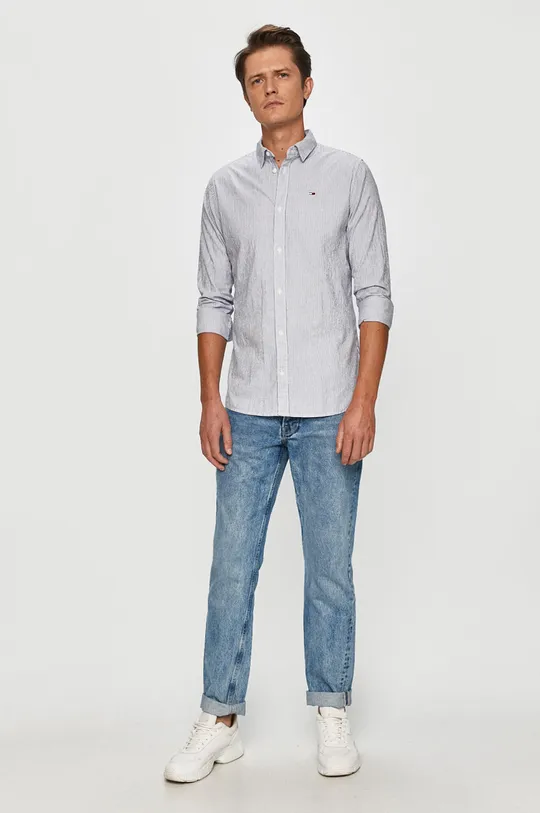 Tommy Jeans - Košeľa  99% Bavlna, 1% Elastan