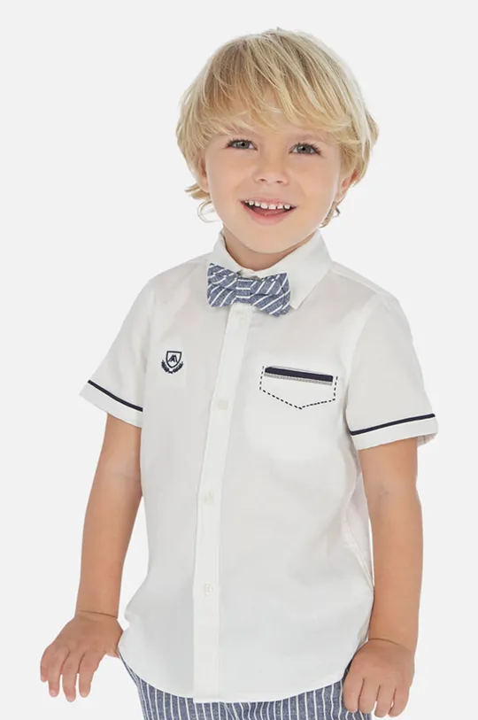 белый Mayoral - Детская рубашка 92-134 см. Для мальчиков
