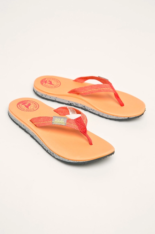 Jack Wolfskin - Žabky Beachster oranžová