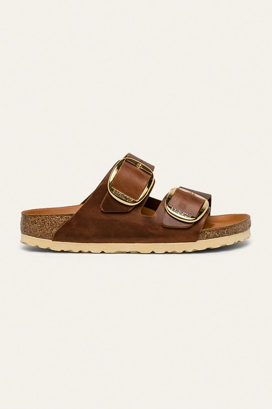 hnedá Birkenstock - Kožené šľapky Arizona Big Buckle Dámsky