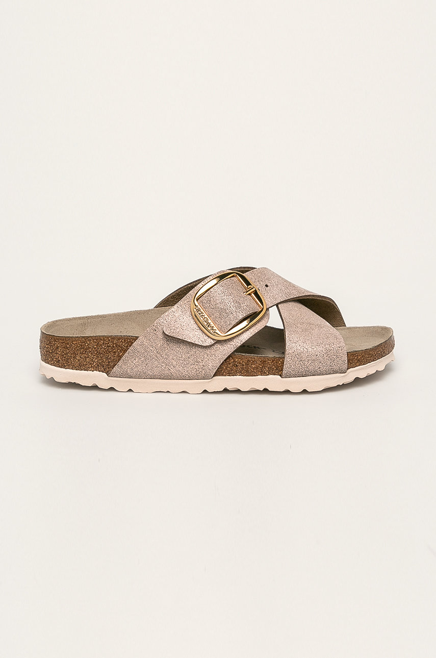ružová Birkenstock - Kožené šľapky Siena Dámsky