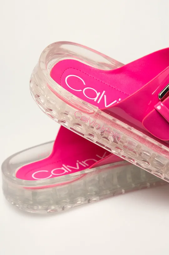 rózsaszín Calvin Klein - Papucs cipő