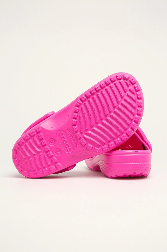 pink Crocs sliders Classic