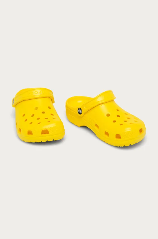 Crocs - Klapki dziecięce żółty