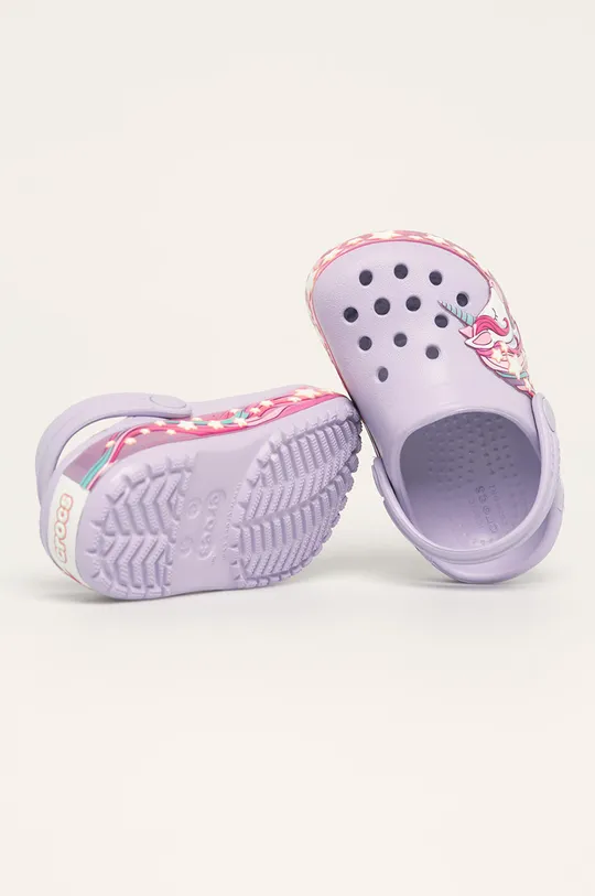 fialová Crocs - Detské šľapky