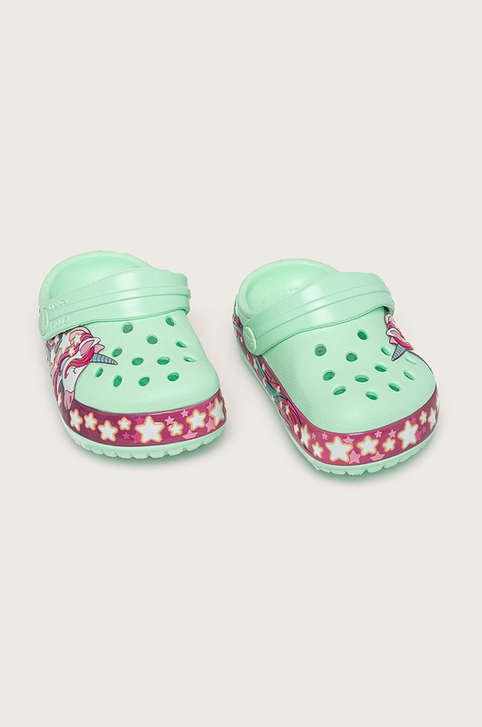 Crocs - Детские шлепанцы зелёный