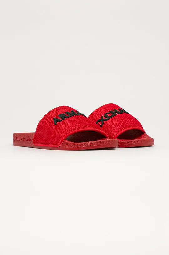 Armani Exchange - Papucs piros