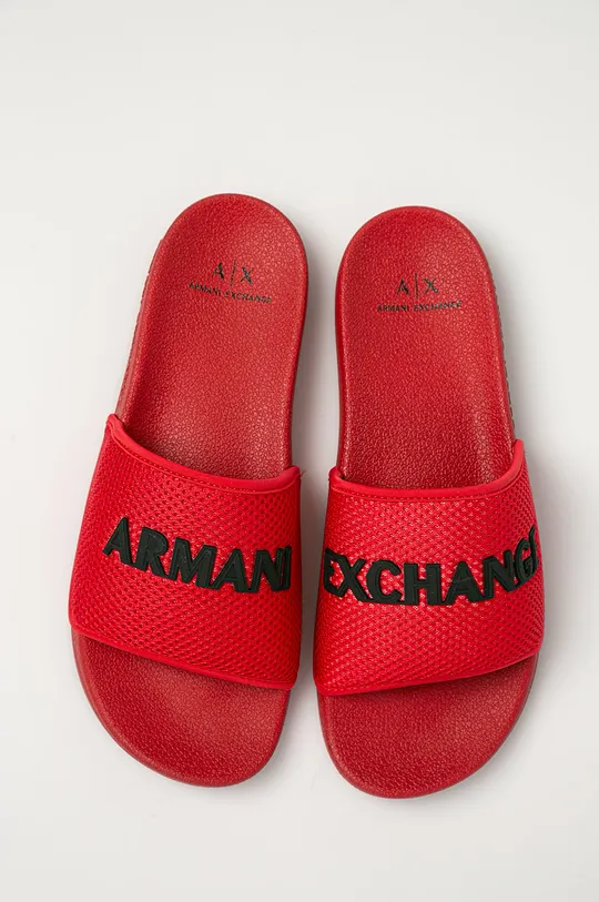 piros Armani Exchange - Papucs