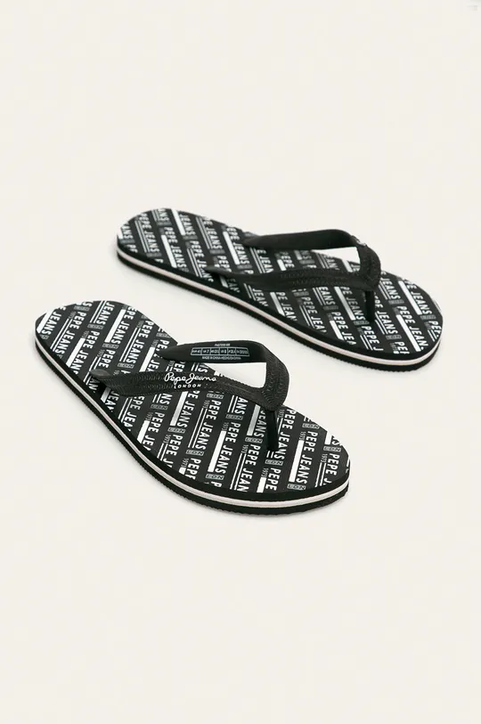 fekete Pepe Jeans - Flip-flop Swimming All Over Férfi