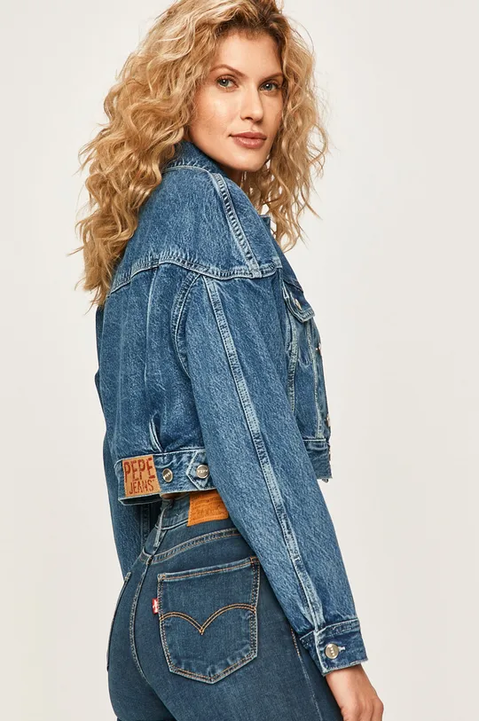 Pepe Jeans - Rifľová bunda Volt  100% Bavlna