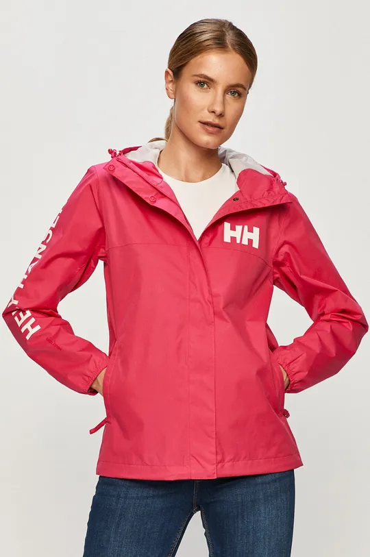 różowy Helly Hansen kurtka przeciwdeszczowa Damski