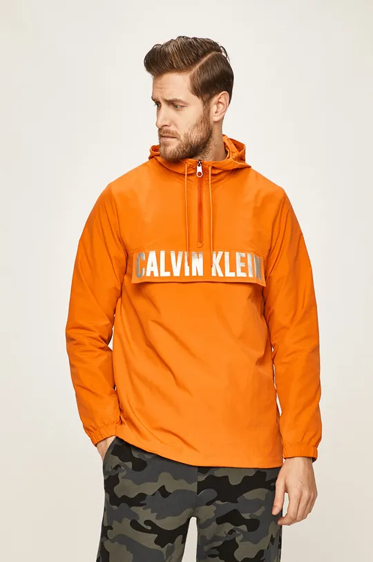 oranžová Calvin Klein Performance - Bunda Pánsky