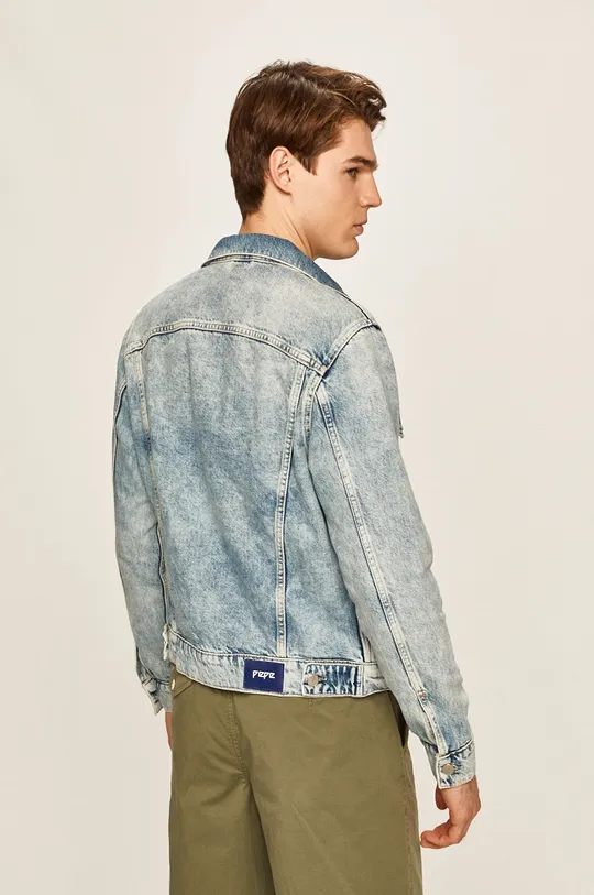 Pepe Jeans - Rifľová bunda Pinner  100% Bavlna