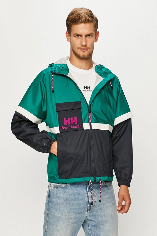 Helly Hansen rain jacket with turquoise 53450