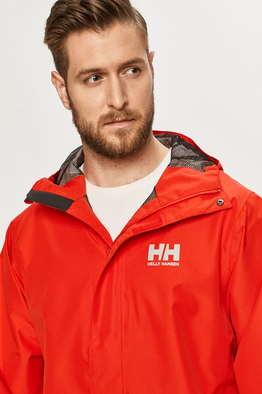 red Helly Hansen jacket