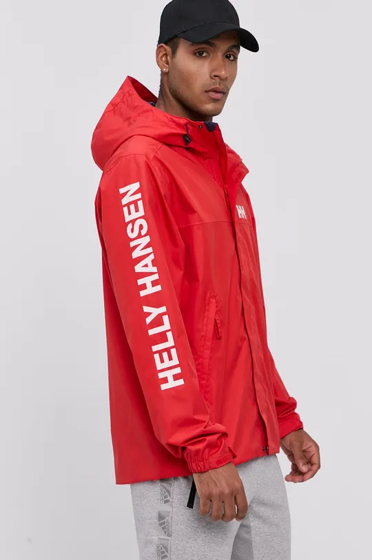 red Helly Hansen rain jacket Men’s