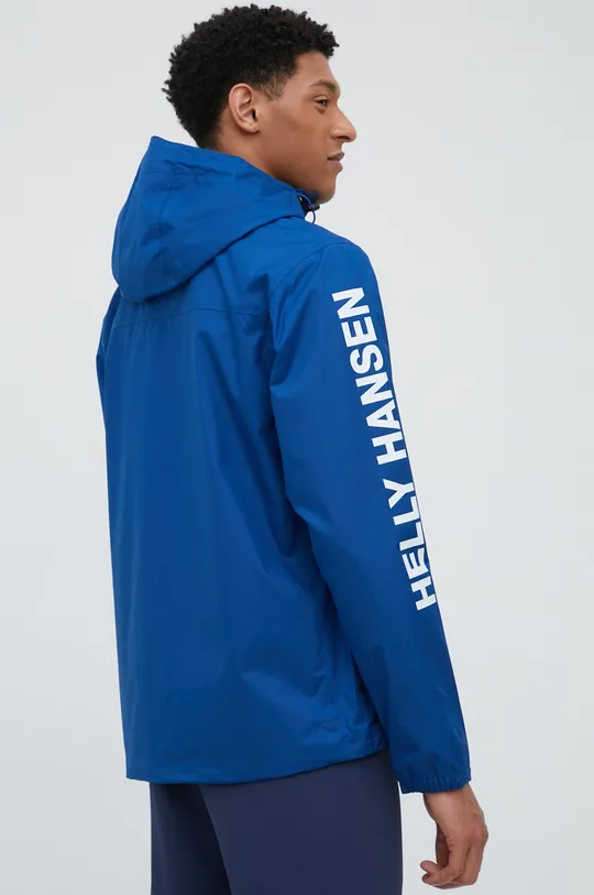 Helly Hansen rain jacket  Basic material: 100% Polyester Other materials: 100% Polyurethane Lining 1: 100% Polyester Lining 2: 100% Polyamide
