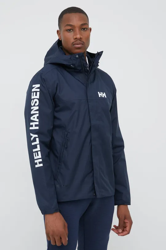 navy Helly Hansen rain jacket Men’s