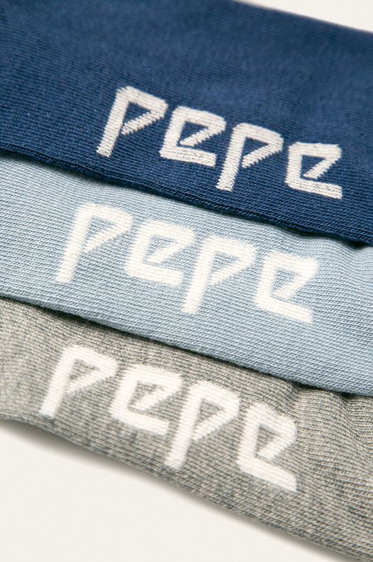 Pepe Jeans - Kotníkové ponožky Camila (3-pack) šedá