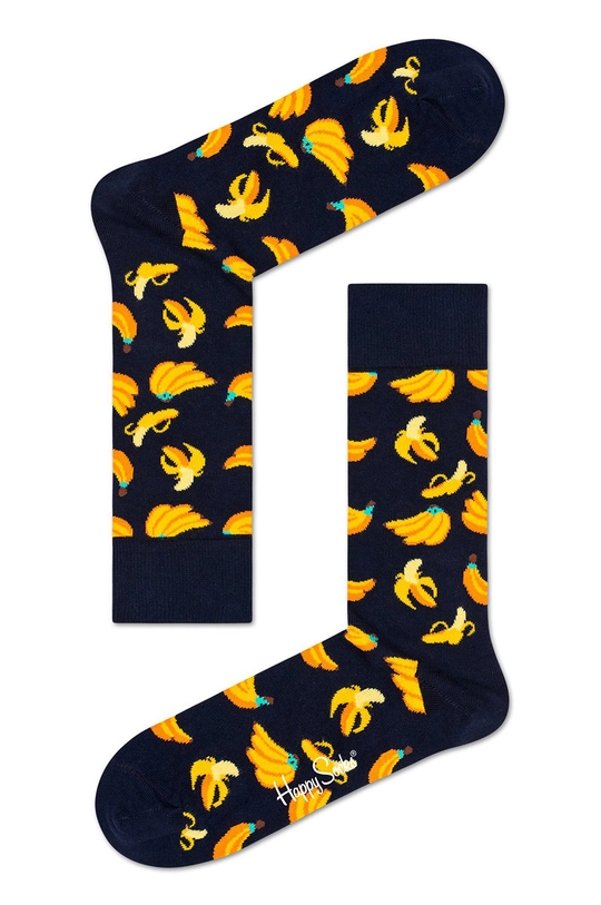 tmavomodrá Happy Socks - Ponožky Banana Sock Dámsky