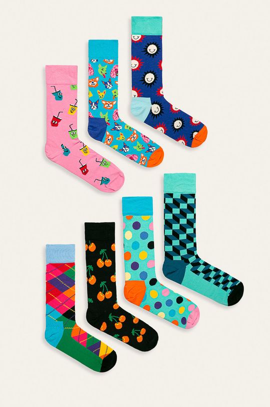 multicolor Happy Socks - Sosete 7-Day Gift Box (7-pack) De femei