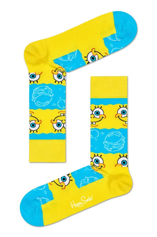 žltá Happy Socks - Ponožky x Sponge Bob Say Cheese Burger Dámsky