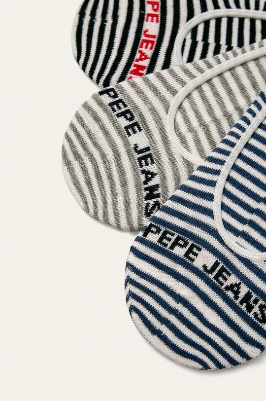 Pepe Jeans - Členkové ponožky Stella (3-pak) tmavomodrá