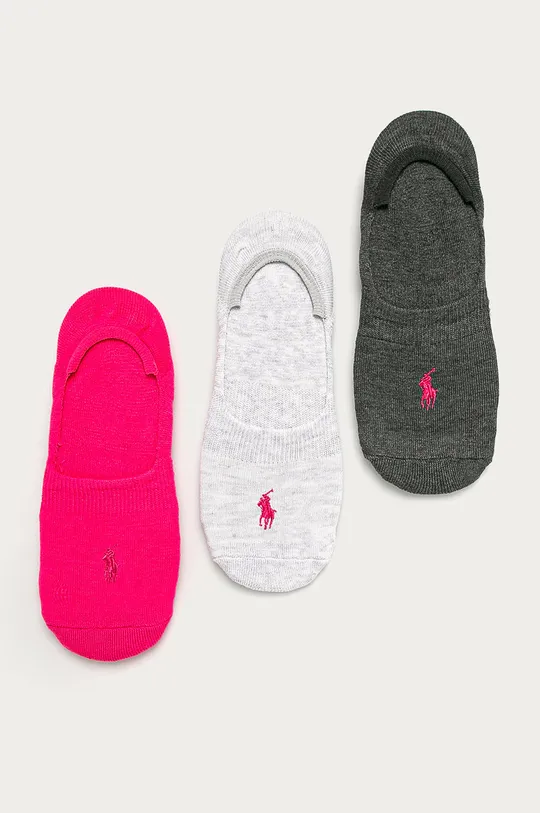 ružová Polo Ralph Lauren - Členkové ponožky (3-pak) Dámsky