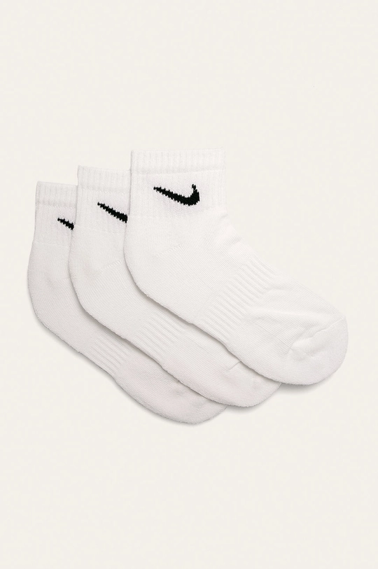 biały Nike - Skarpetki bawełniane (3 pack) Męski