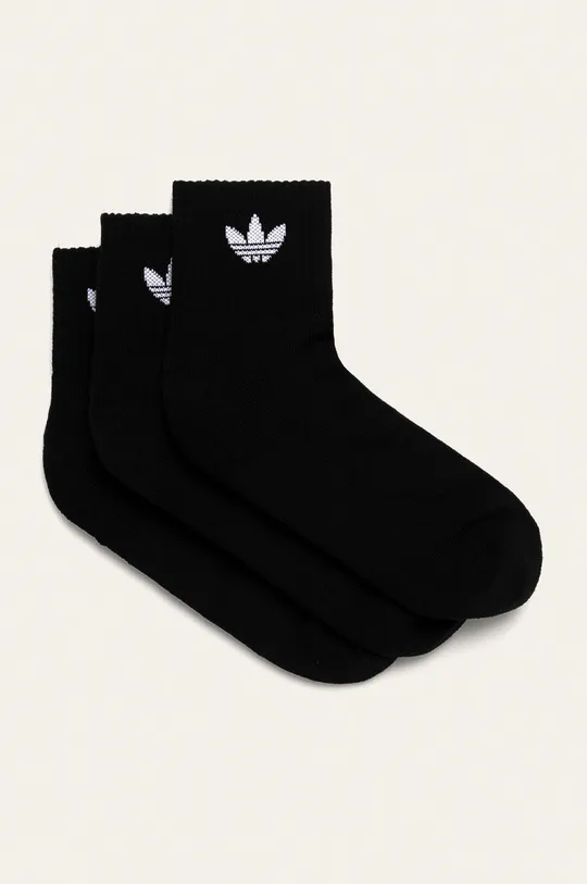 чёрный adidas Originals - Носки (3 пары) FM0643 Мужской