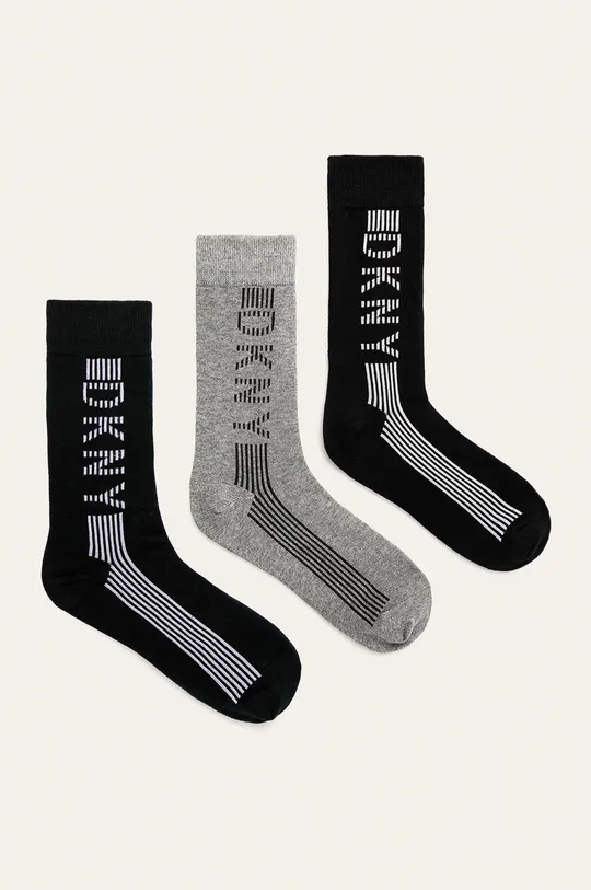 čierna Dkny - Ponožky (3-pak) Pánsky