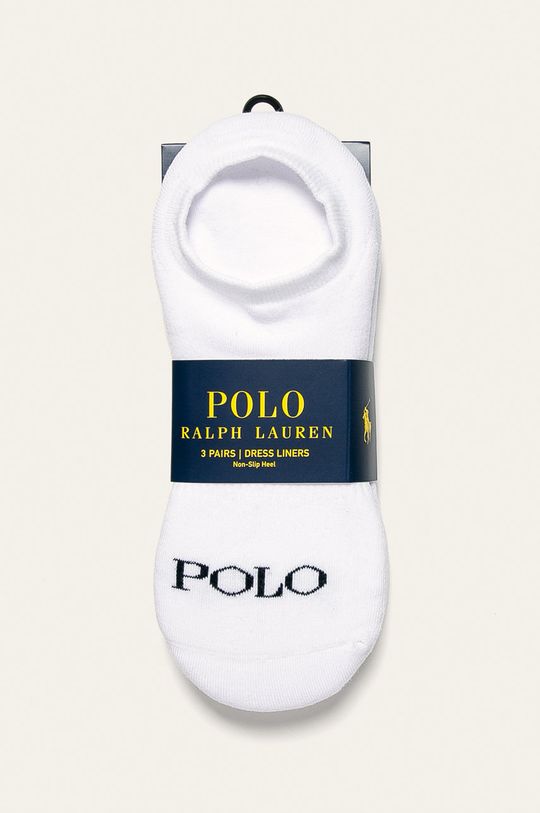 Polo Ralph Lauren - Členkové ponožky (3-pak) biela