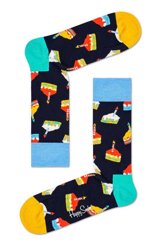 Happy Socks - Ponožky Birthday Gift Box (2 pack) námořnická modř