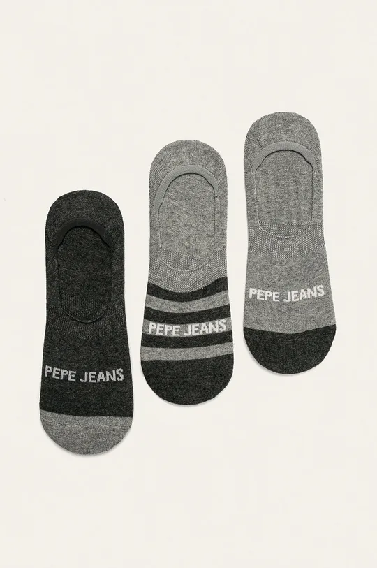 sivá Pepe Jeans - Členkové ponožky Seby (3-pak) Pánsky