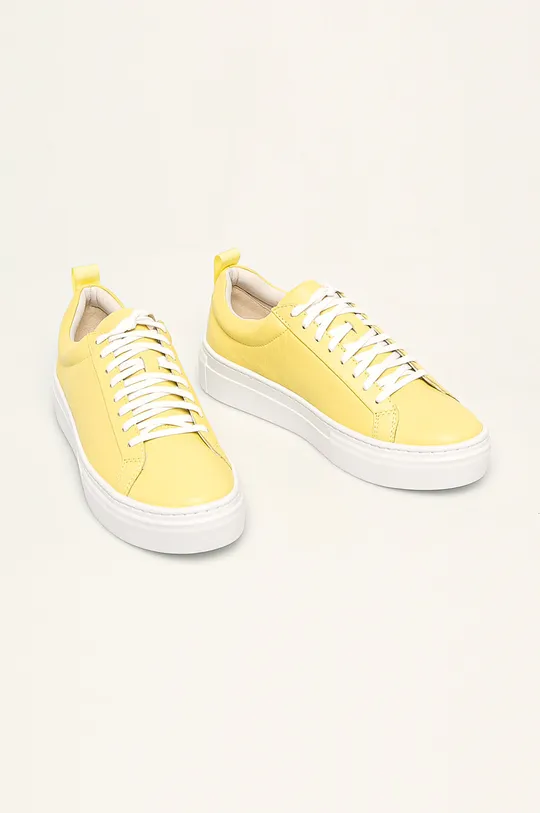 Vagabond Shoemakers - Кожаные кроссовки Zoe Platform жёлтый