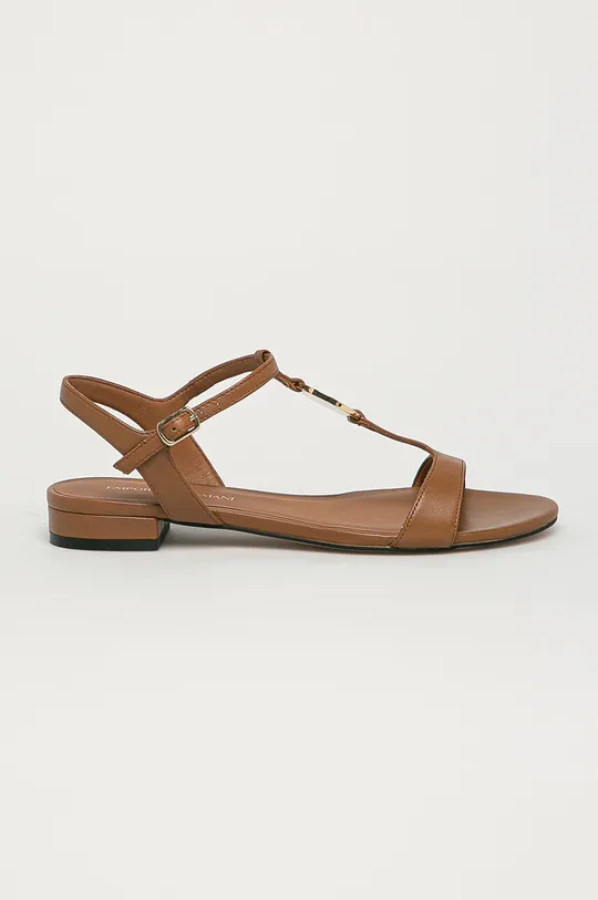 коричневий Emporio Armani - Шкіряні сандалі Жіночий