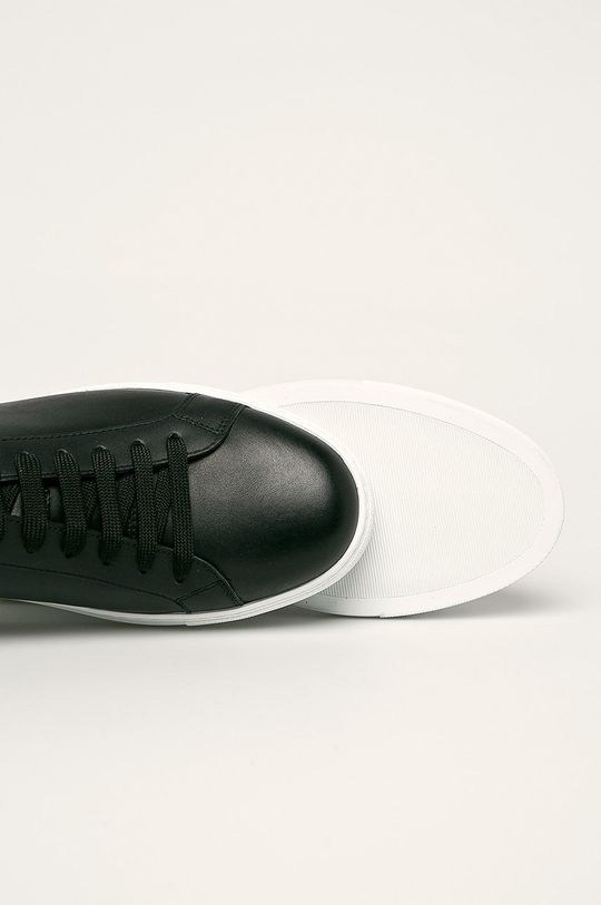 černá Emporio Armani - Kožené boty