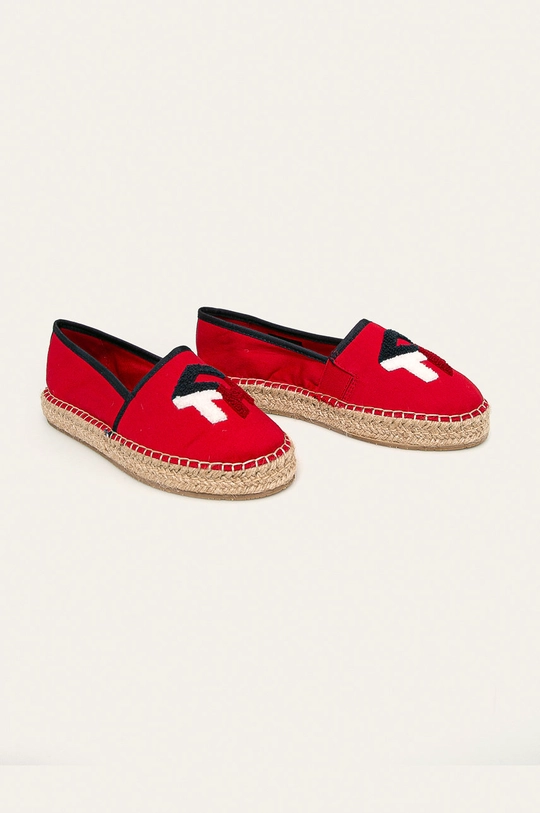 Tommy Hilfiger - Espadryle czerwony