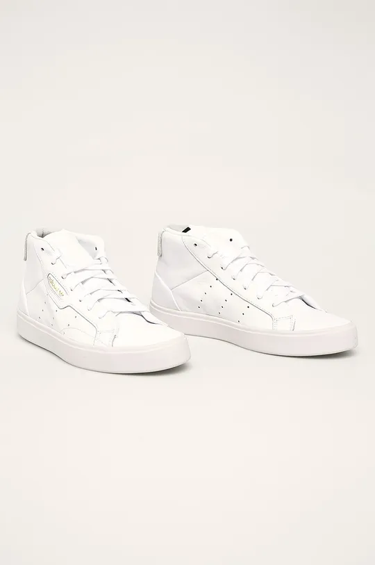 adidas Originals - Кожаные кроссовки Sleek Mid EE4726 белый
