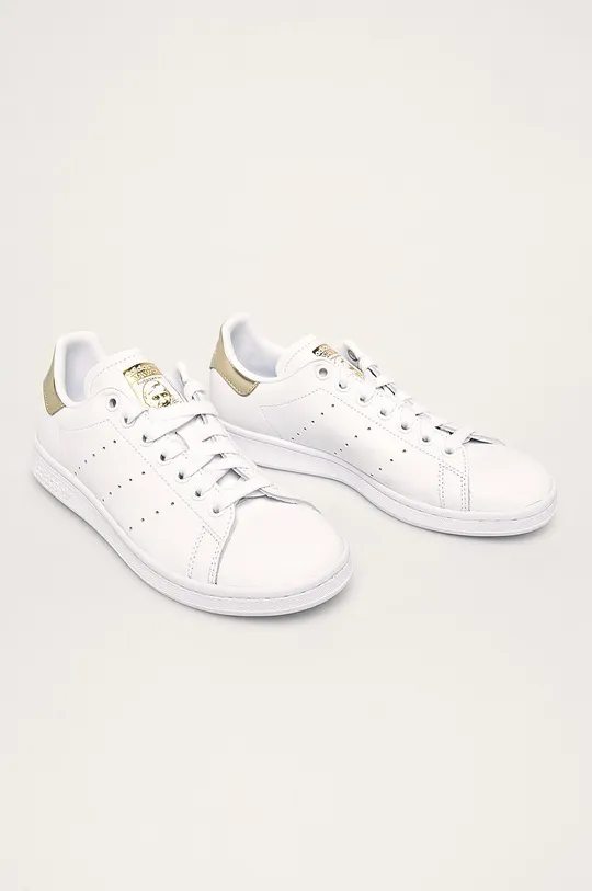 adidas Originals - Kožená obuv   Stan Smith biela