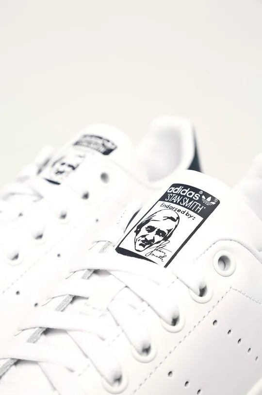 biały adidas Originals - Buty skórzane Stan Smith S81020